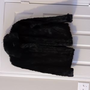 Faux Fur Jacket with Pockets